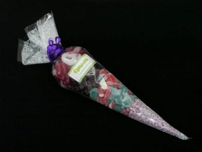 our beautiful purple sweet cone bag is a real winner for parties