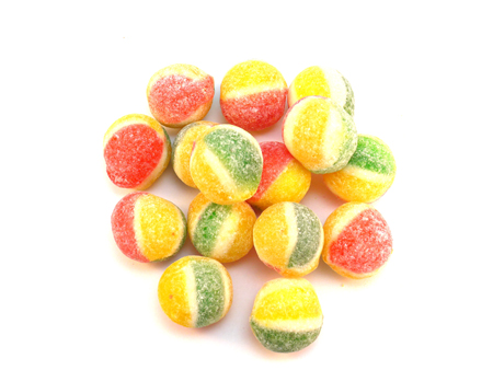 Rosey Apple Sweets are a traditional boiled sweet with a fab Apple flavour. Red, yellow and green in colour, they even look apple like