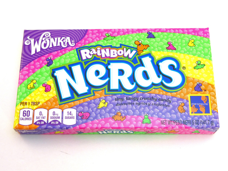 Wonka Rainbow Nerds are a super popular Theatre Box filled with a great mix of fruit flavoured crunchy and small candy