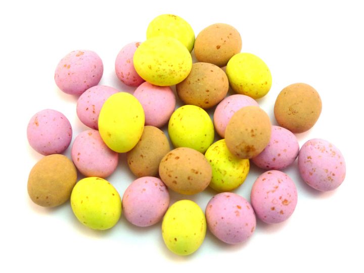 Mini Chocolate Eggs are colourful egg shapes chocolates popular all year round and particularly at Easter time