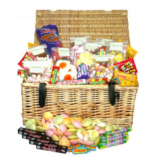 Retro Sweet Hampers - filled to bursting with quality sweets and treats!