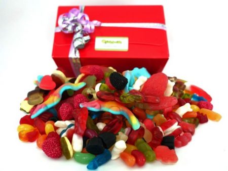 A fantastic selection of jelly and gummy sweets in a quality presentation box