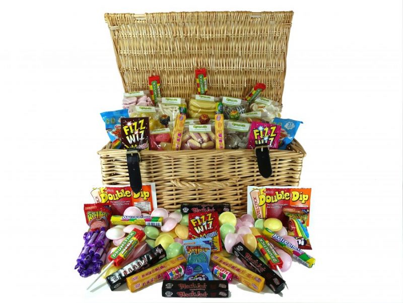 Large retro sweet hamper selection