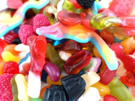 A colourful assortment of jelly sweets