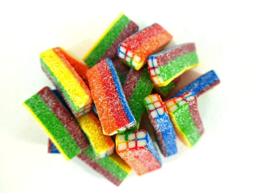 Rainbow Brick sweets