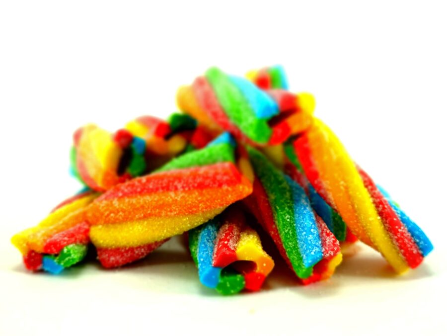 Sour sweets Rainbow twists