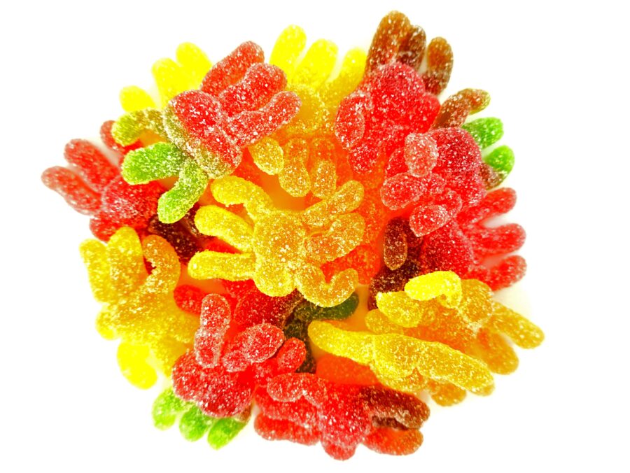 Spider shaped fizzy sweets