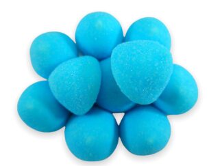 Blue marshmallow paintball sweets