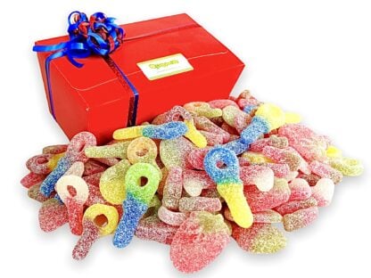 Vegan fizzy sweets gift box